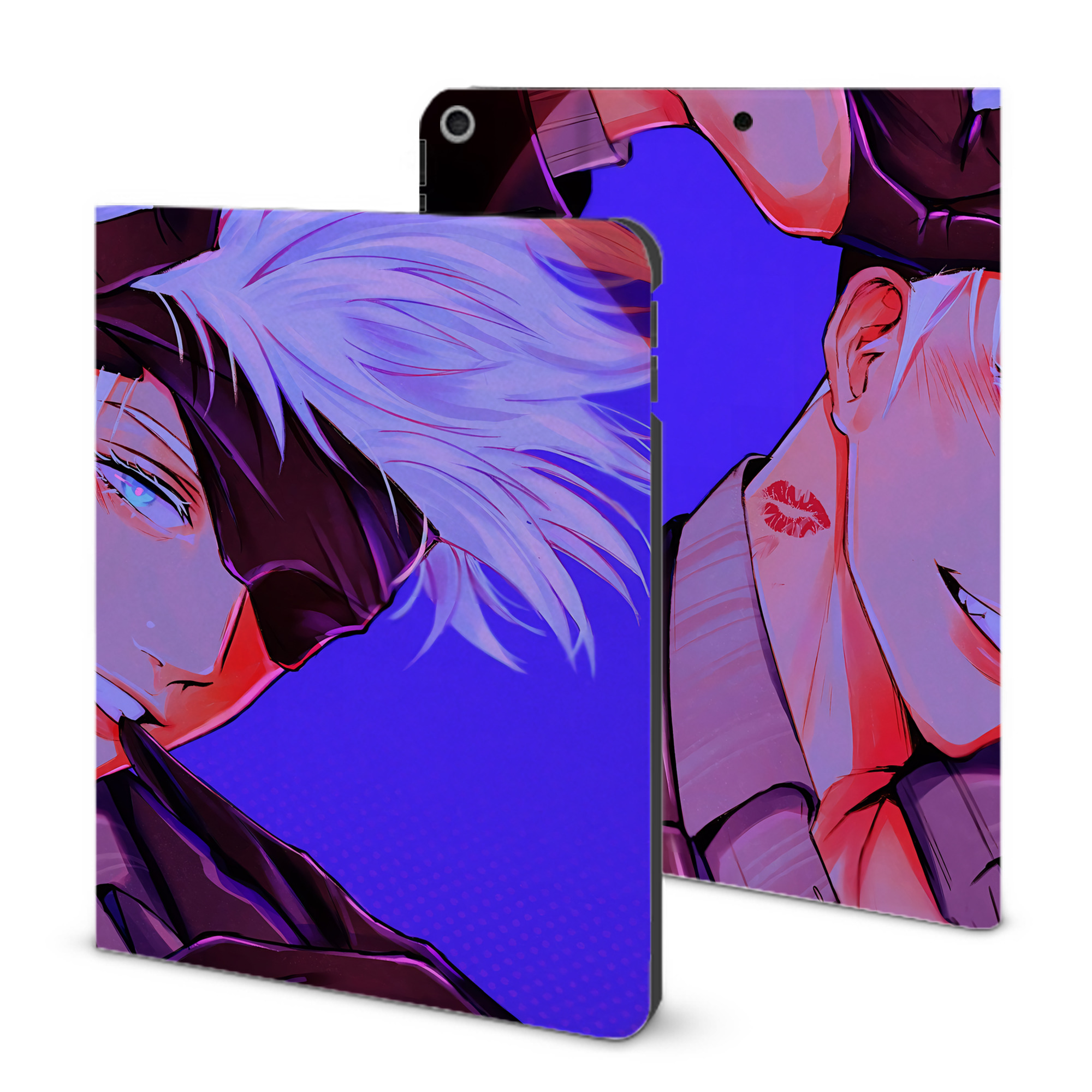 （画像用） 呪術廻戦 Jujutsu Kaisen IPad ケース ブック型 PUレザー TPU 耐衝撃 軽量 薄型 ペン収納なし 全面保護 IPad 各モデル対応
